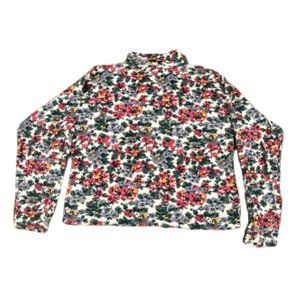VINTAGE 90s FLORAL TURTLENECK